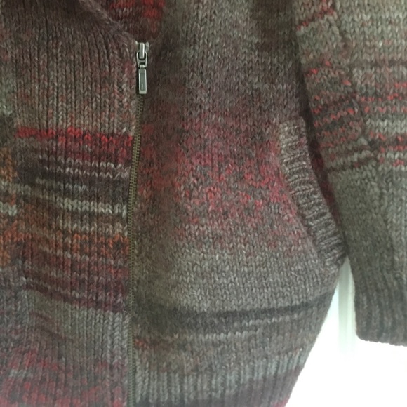 DTLM moto alpaca zip front cardigan sweater M L - Picture 2 of 6